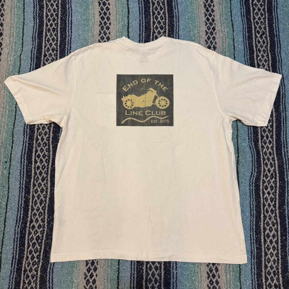 Carhartt Mens XL White End of the Line Club Graphic Pocket T-Shirt Original Fit